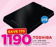 Toshiba 2.5" 2TB HDD