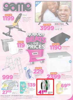 Game Zambia : Nobody Beats Our Prices (23 Mar - 29 Mar 2017), page 1
