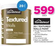 Homestead Textured Walls Paint-20Ltr