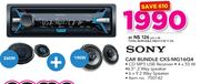 Sony Car Bundle With 4x55W, 6.5" 2 Way Speaker & 6x9 2 Way Speaker CXS-MG16Q4