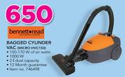Bennett Read Bagged Cylinder Vac MICRO HVC150