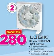 Logik 30cm Box Fan KYT 30-TX6