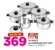 Bon Voyage 10 Piece Aluminium Pot Set