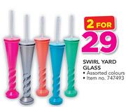 Swirl Yard Glass-For 2