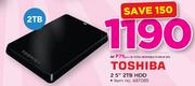 Toshiba 2.5" 2TB HDD