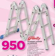 Gravity Wonder Ladder Aluminium With Non Skid Feet