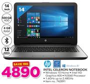 HP Intel Celeron Notebook