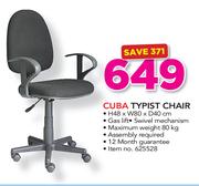 Cuba Typist Chair 48x80x40cm