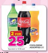 1Cooldrink Assorted-2 x 2Ltr