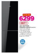 Defy 365Ltr Bottom Freezer Fridge DAC551