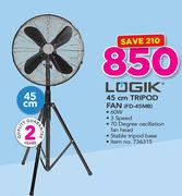 Logik 45cm Tripod Fan FD-45MB
