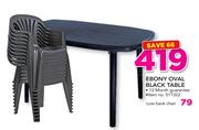 Ebony Low Back Chair