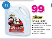 Shield Splash Car Shampoo-5Ltr