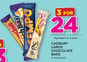 Cadbury Large Chocolate Bars Assorted-For 3