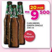 Carlsberg Green Single-20 x 330ml Plus Desposit