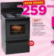 Defy 4 Solid Plate Stove BLK DSS-494