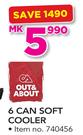 Out & About 6 Can Soft Cooler
