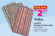 Waltex Candy Overlocked Rug 50X80CM-Each