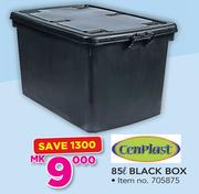 Cenplast 85Ltr Black Box