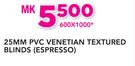 Decorland 25MM PVC Venetian Textured Blinds(Espresso)-600 x 1000