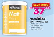 Homestead 20Ltr Matt Walls