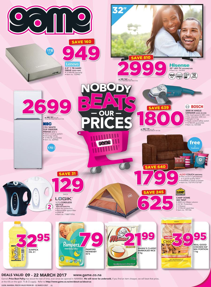Game Namibia : Windhoek Nobody Beats Our Prices (9 Mar - 22 Mar 2017 ...