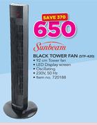 Sunbeam Black Tower Fan STF-420