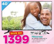 Hisense 40" FHD Digital Satellite TV