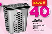 Miss Molly Mega Linen Bin Two Tone Plastic