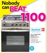 Scanfrost 50cm Stainless Steel Gas Stove SFC5402