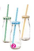 Milk Jar Wth Straw