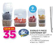 Home Mark Everlid 9 Piece Container Set