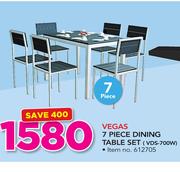 Vegas 7 Piece Dining Table Set VDS-700W