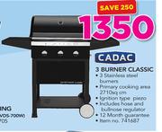 Cadac 3 Burner Classic Includes Hose & Bullnose Regulator