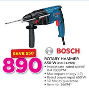 Bosch Rotary Hammer 650W GBH 2-20D