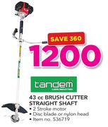 Tandem 43cc Brush Cutter Straight Shaft