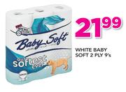 White Baby Soft 2 Ply-9's