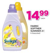 Sunlight Fabric Softener Summer Assorted-2Ltr Each