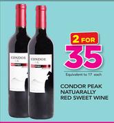 Condor Peak Naturally Red Sweet Wine-For 2