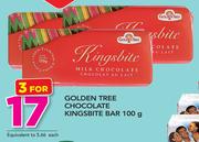 Golden Tree Chocolate Kingsbite Bar-3 x 100g