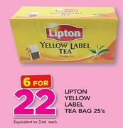 Lipton Yellow Label Tea Bag-6 x 25's