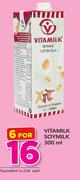 Vitamilk Soymilk-6 x 300ml