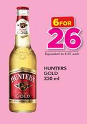 Hunters Gold-6 x 330ml
