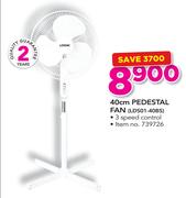 Logik 40cm Pedestal Fan LDS01-40BS