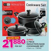 Sumo 6 Piece Induction Base Cookware Set-Per Set