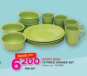 Happy Rain 12 Piece Dinner Set-Per Set