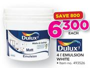 Dulux 4Ltr Emulsion White