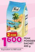 Peak Powder Sachet-2 x 400g