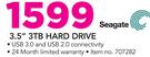 Seagate 3.5" 3TB Hard Drive