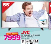 JVC 55" UHD Smart Curved LED TV LT-55N776